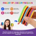 12PCS Silicone Magnetic Slider Toys，for Adults & Teens, Relieves Stress and Anxiety in Children with Autism. A Must-Have Toy for Office Desk Toy, Stocking Stuffers for Women Men Teen Gift