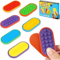 6PCS Silicone Magnetic Slider Toys，for Adults & Teens, Relieves Stress and Anxiety in Children with Autism. A Must-Have Toy for Office Desk Toy, Stocking Stuffers for Women Men Teen Gift