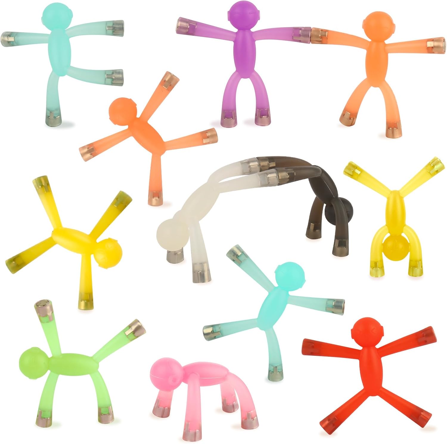 Magnetic Toys Gifts, Magnet for Travel Toys,Cute Magnets for Refrigerator,Office Decoration Toys,Humanoid Magnetic Toys for Gifts，Decompression Decoration Toy Gifts (12PCS)