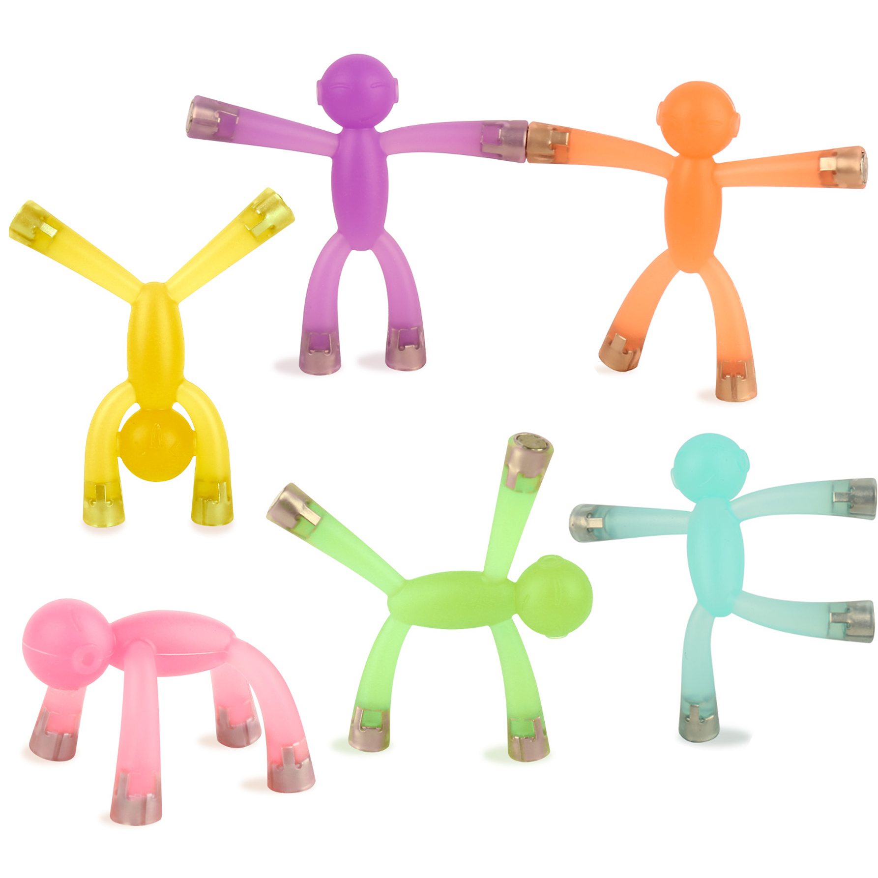 Magnetic Toys Gifts, Magnet for Travel Toys,Cute Magnets for Refrigerator,Office Decoration Toys,Humanoid Magnetic Toys for Gifts，Decompression Decoration Toy Gifts (6PCS)