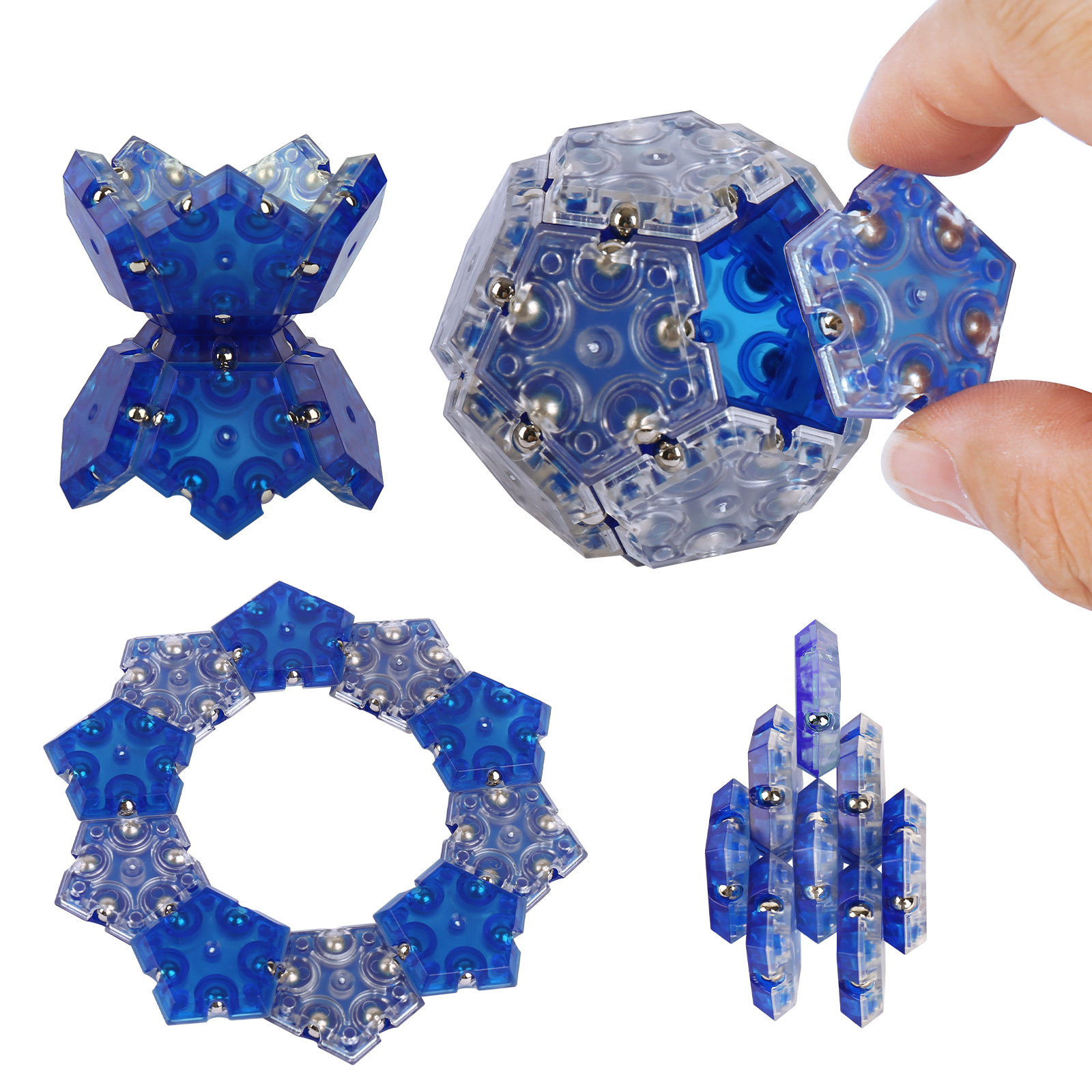 Fidget Toys Adults, Fidget Toys,Stocking Stuffers for Adults,Gift for Teenage ,Gifts for Men，Gifts for dad,Novelty Toy Gift for Friend，12-Piece Set (Blue)